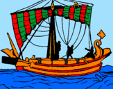 Desenho Barco romano pintado por Jean Lucas