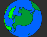 Desenho Planeta terra pintado por bruno 4141