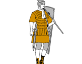 Desenho Soldado romano pintado por João pedro 1000 graul