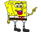 Desenho SpongeBob pintado por dhiogo