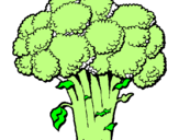 Desenho Brócolos pintado por isabella
