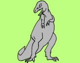 Desenho Tiranossauro rex pintado por bruno
