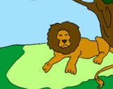 Desenho O Rei Leão pintado por kawan mlk zika memo