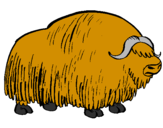 Desenho Bisonte  pintado por TIGER  WOODS