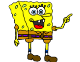 Desenho SpongeBob pintado por joao  fillipe