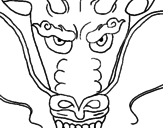 Desenho Cabeça de dragão pintado por daniel