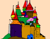Desenho Castelo medieval pintado por leando zica xd