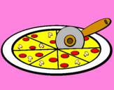 Desenho Pizza pintado por CAROL 