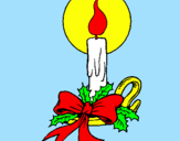 Desenho Vela de natal pintado por ana clara 