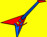 Desenho Guitarra elétrica II pintado por mateus montemor