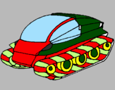 Desenho Nave tanque pintado por jose