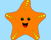 Desenho Estrela do mar pintado por sofia vilela