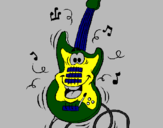Desenho Guitarra pintado por patrick