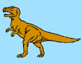 Desenho Tiranossaurus Rex pintado por kairo