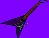 Desenho Guitarra elétrica II pintado por cade o chinelo