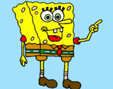 Desenho SpongeBob pintado por *Mandhiinha