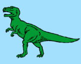 Desenho Tiranossaurus Rex pintado por B.R.U.N.O