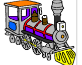 Desenho Comboio pintado por joão victor