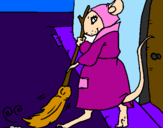 Desenho La ratita presumida 1 pintado por rebecca e sther5c