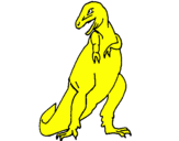Desenho Tiranossauro rex pintado por NICOLAS
