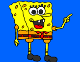 Desenho SpongeBob pintado por anica