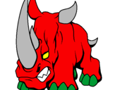 Desenho Rinoceronte II pintado por migul