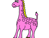 Desenho Girafa pintado por carmo vinagre