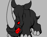 Desenho Rinoceronte II pintado por fernando