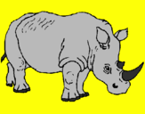 Desenho Rinoceronte pintado por bomb243