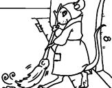Desenho La ratita presumida 1 pintado por mariana  5ano c