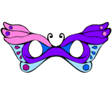 Desenho Máscara pintado por nicolly a borboleta
