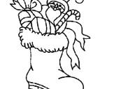 Desenho Bota para os presentes pintado por kjhuhuhuhu