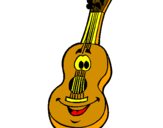 Desenho Guitarra espanhola  pintado por viola