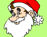 Desenho Cara do Pai Natal pintado por MATHEUS S. GOMES