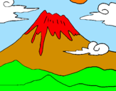 Desenho Monte Fuji pintado por MARIANNY