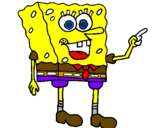 Desenho SpongeBob pintado por erikelson