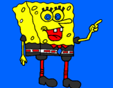 Desenho SpongeBob pintado por Rean