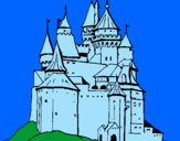 Desenho Castelo medieval pintado por sop