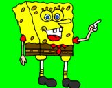 Desenho SpongeBob pintado por elizabete
