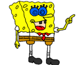 Desenho SpongeBob pintado por estefhany