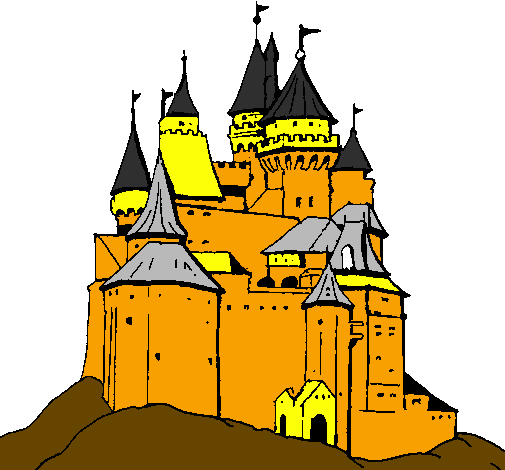 Desenho Castelo medieval pintado por Champion