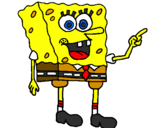 Desenho SpongeBob pintado por gabriel feitosa