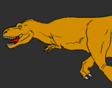 Desenho Tiranossaurus Rex pintado por Mariana marques