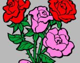 Desenho Ramo de rosas pintado por ***Lara***