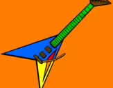 Desenho Guitarra elétrica II pintado por guilherme
