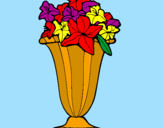 Desenho Jarro de flores pintado por isadora gomes