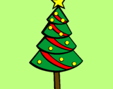 Desenho Árvore de natal II pintado por laura
