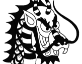 Desenho Cabeça de dragão pintado por matheus augosto bertol