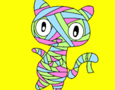 Desenho O gato momia pintado por amanda fa do puffle