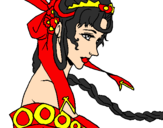 Desenho Princesa chinesa pintado por LAIS